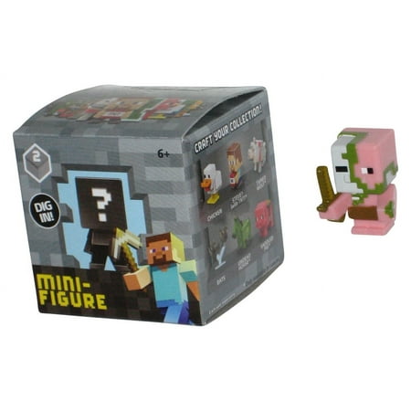 Minecraft End Stone Series 2 (2014) Mattel Zombie Pigman 1-Inch Mini Figure