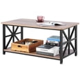 thumbnail image 1 of VEVOR Table Basse de Ferme 40 Pouces Table Rectangulaire avec Compartiment de Rangement Ouvert, 1 of 9