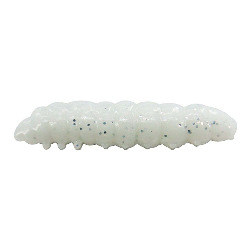 GRIMPEX Glow Floating Tpe Soft Bait 4cm Realistic Worm Lure with Uv and Luminous Effect 06#