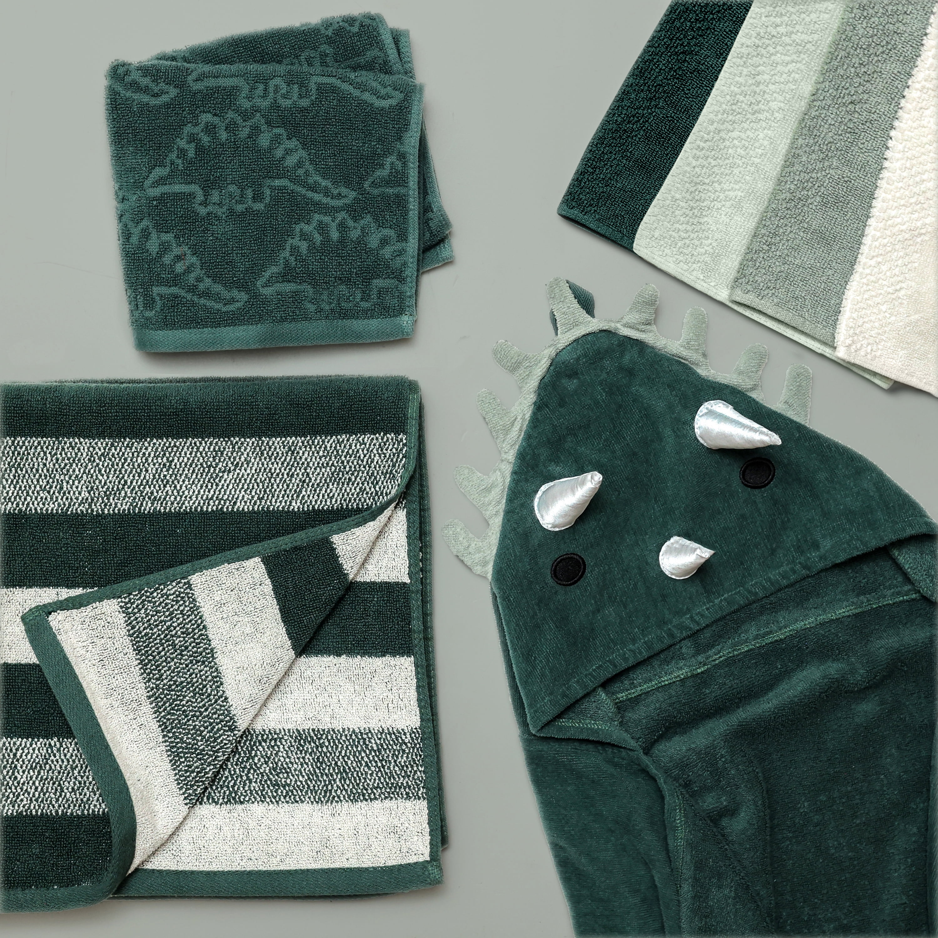 Mainstays Kids Hooded Towel, Dinosaur, 24x48", 100% Cotton