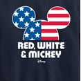 thumbnail image 3 of Disney - Americana - Red White And Mickey - Toddler And Youth Crewneck Fleece Sweatshirt, 3 of 5