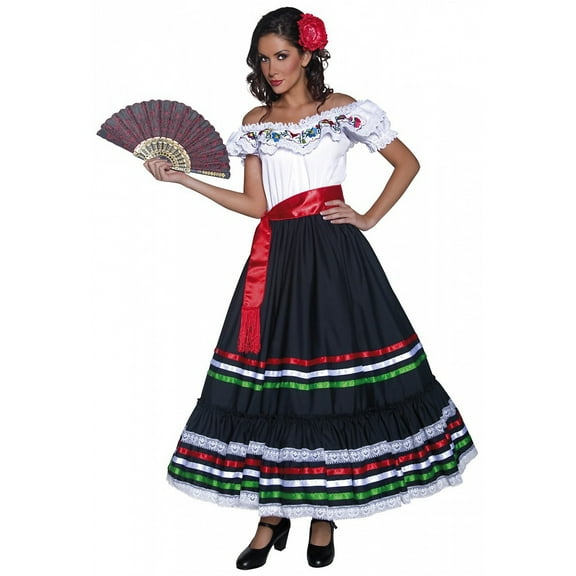 Smiffys Traditional Mexican Woman Adult Costume Medium Female