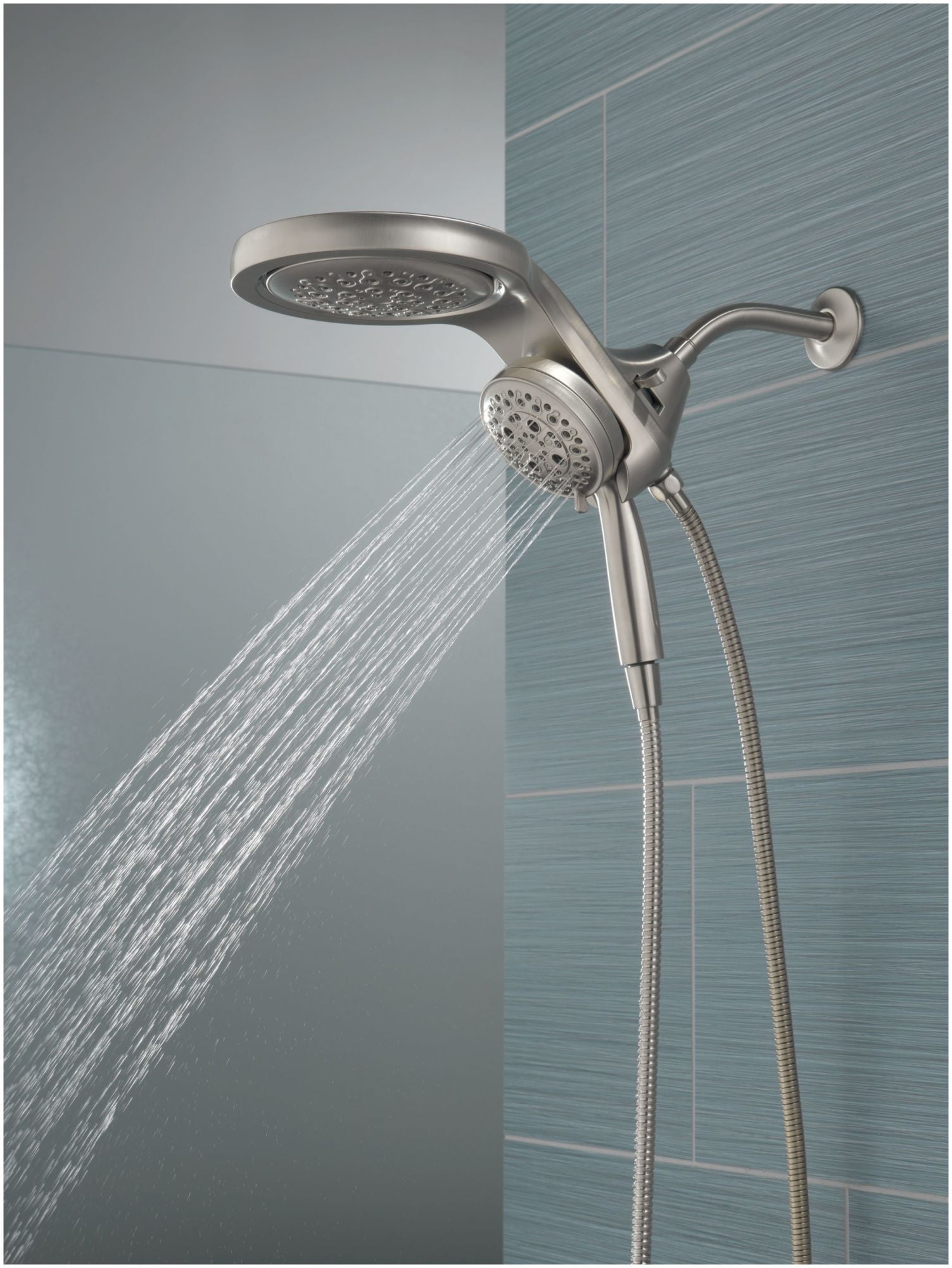 Delta 58680-25 Universal Showering Round 2.5 GPM Multi Function 2-In1 In2ition Shower Head