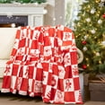 thumbnail image 2 of Findosom Christmas Flannel Blanket Throw,50"x60" Reversible Winter Holiday Fleece Throw Warm Cozy Christmas Blanket Plaid Flannel Blankets for Couch Sofa Bed, 2 of 8