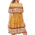thumbnail image 2 of Vestido corto informal Sonducket para niñas Amarillo, 2 of 6