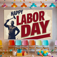 thumbnail image 5 of Bold Design Labor Day Custom Holiday Celebration Event Banner for Outdoor Decoration Indoor Party Office Display, 5 of 7