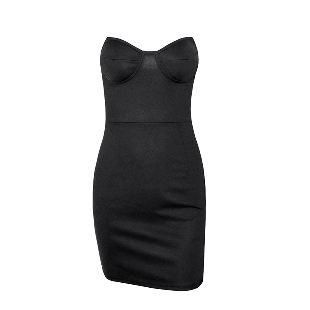 Women's Strapless Bandage Dress Cocktail Bodycon Dress,M - Walmart.ca