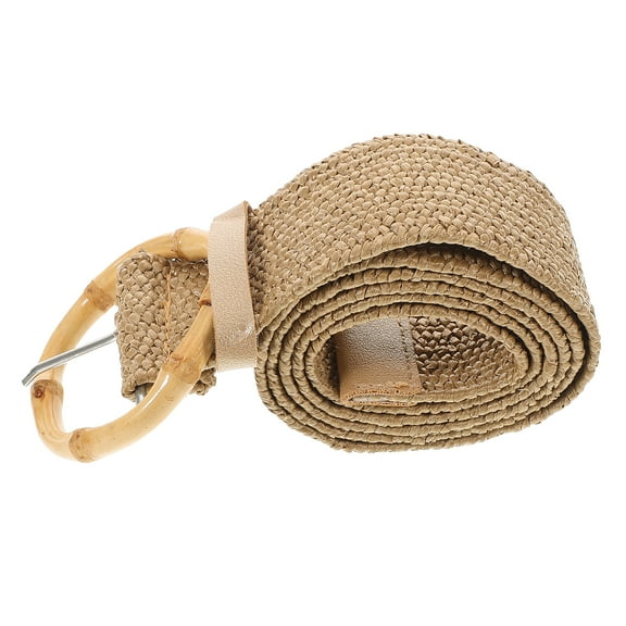 COSMOBETTY Khaki Woven Belt For Women 1Set