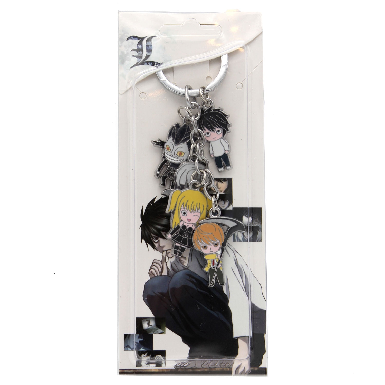 Ryuk Rem Light N Misa - Death Note 1" Keychain 5 pc. Pendant
