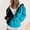 Blue, variant on Trushirts Womens Purple Zip Up Hoodie - Oversized Polyester Style with Artistic Color Splash Print & Kangaroo Pockets, S-XXXL for Casual Daily Wear/Layering,Size XL