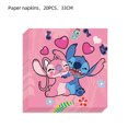 thumbnail image 3 of Decoración de cumpleaños de Disney Lilo y Stitch, juego de vajilla con puntada rosa, globos, mantel, vaso de papel, plato, telón de fondo, suministros para fiesta, 3 of 5