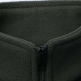 thumbnail image 5 of Winter Coats for Men Thicken Warm Fleece Zip Up Jackets Stand Up Collar with No Hood (Army Green L), 5 of 7