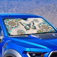 thumbnail image 2 of Yuyamidu Butterfly Car Sunshades for Windshield Dahlia Windshield Sun Shade Car Accessories Foldable Car Window Visor for Auto SUV Truck Van Car Protector, 2 of 7