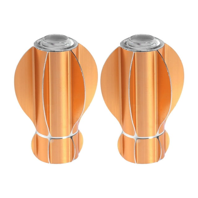 2 piezas de 28 mm de diámetro interior para barra de cortina de ventana, con diseño de carambola, remates para el hogar y la oficina (dorado)
