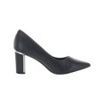 thumbnail image 2 of Alfani Womens Jensonn Leather Pointed Toe Dress Heels, 2 of 3