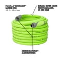 thumbnail image 4 of Flexzilla SwivelGrip Garden Hose, Hybrid Polymer, 5/8" x 100', ZillaGreen, 4 of 17