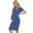 Grey Blue, variant on Women's Short Sleeve Maternity Dress Clothes Ruched Pregnancy Bodycon Dress