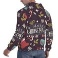 thumbnail image 3 of Bingfone Merry Christmas Men'S Drawstring Hoodie Long Sleeve Pocket Sweatshirts-Medium, 3 of 9