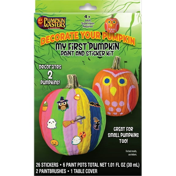 Pumpkin Masters My First Pumpkin Paint and Sticker Kit