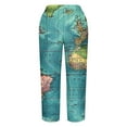 thumbnail image 5 of Taylonsss Clearance Ladies Summer Comfortable Loose Wide Legs Fashion Printed Capris Pants, 5 of 5