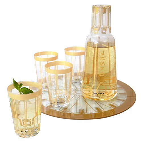 Star Wars Barware Set 5 Piece Glass Set with Carafe, 4 Glasses and