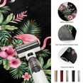 thumbnail image 5 of Round Rugs 4Ft, Pink Flamingos Round Area Rug Washable Indoor Throw Carpet, Summer Botanical Black Tropical Watercolor Soft Non Slip Circle Rug for Kitchen Nursery Room Home Decor Aesthetic, 5 of 8