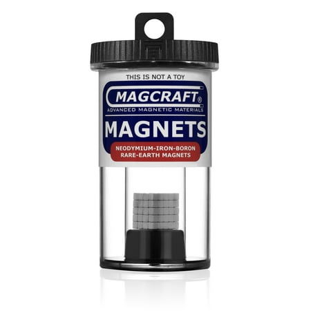 - MAGCRAFT® NSN0570 - Rare Earth Cube Magnets, 0.125 in. Long x 0.125 in. Wide x 0.125 in. Thick, 100-Count