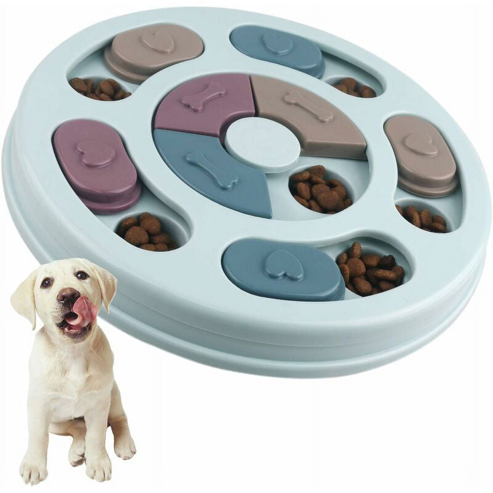 Smart Dog Toy Treat Slow Down Eating Dog Toys Non Slip Intelligence Puzzle Toys for Dog Puppy and Cat Walmart