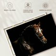 thumbnail image 6 of Elephant Stock Groomed Chestnut Horse Wall Art - Horizontal Canvas Wall Art - Living Room Wall Decor - Animal Canvas - Black And Brown Decor - 24" x 16", 6 of 8