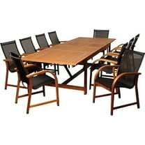 International Home Miami Amazonia 11 Piece Extendable Rectangular Dining Set