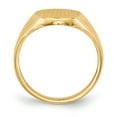 thumbnail image 2 of 14K Yellow Gold Ring Band Signet 13.0x10.0mm Closed Back, Size 8, 2 of 5