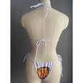 thumbnail image 5 of Bikinis con estampado de corazones en la parte delantera, conjunto de Bikini blanco con Push-Up y aberturas, bañador Sexy con Tanga lateral, traje de baño pequeño 2024, 5 of 5