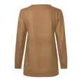thumbnail image 4 of Yuyuzo Tunic Tops for Women Long Sleeve Pullover Round Neck Half Zipper Solid Color Fall Top Blouses, 4 of 5