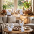 thumbnail image 5 of AuroraX Easter Bunny Ornament Easter Decorations,4 Pcs Table Top Window Resin Set Of 4 Easter Bunny Decorations,Easter Table Decor Easter Party Decor Easter Home Decor Easter Window Decor, 5 of 9