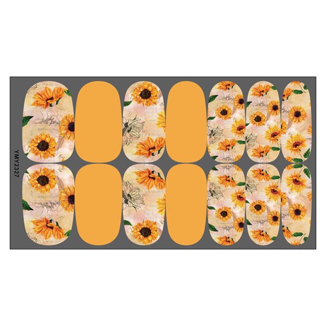 EGNMCR Nail Stickers Sunflower Nail Water Sticker DIY Sunflower Little Daisy Nail Sticker nail stickers