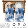 thumbnail image 5 of Blue Grey Kitchen Towels Set of 2, Modern Abstract Gradient Texture Aesthetic Absorbent Dish Towels for Kitchen, Microfiber Hand Towel, Quick Drying Tea Towel for Cleaning Decorative Dishcloths, 5 of 7