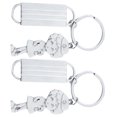 thumbnail image 3 of MasteelfCA 2pcs Nurse Themed Design Keychains Nurse Key Holder Nurse Shaped Tool Pendant Metal Key Rings Craft Ornaments for Gift (Random Color), 3 of 7