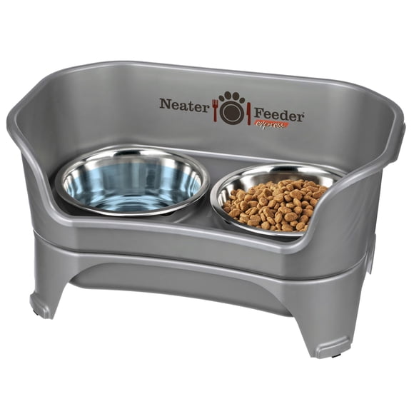 Comedero para perros Neater Feeder Express, modelo medio/grande, gris