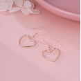thumbnail image 4 of Solid 925 Sterling Silver 1.8CM Hollow Heart Drop Earrings for Women Teens Sweet Love Dangle Earrings, 4 of 11