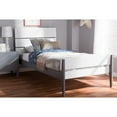 thumbnail image 6 of Baxton Studio Nereida Modern Classic Mission Style Grey-Finished Wood Twin Platform Bed, 6 of 7