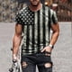 thumbnail image 2 of T Shirts Shirts For Men, Men's American Flag T-Shirt Patriotic Tee Short Sleeve Apperal Workout Muscle T Shirts 2XL, 2 of 5