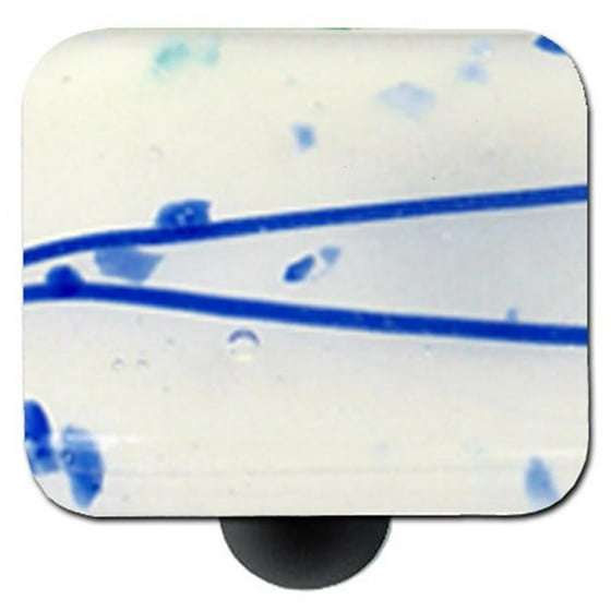 Hot Knobs Hk3006 Kb Mardi Gras Blue With White Square Glass