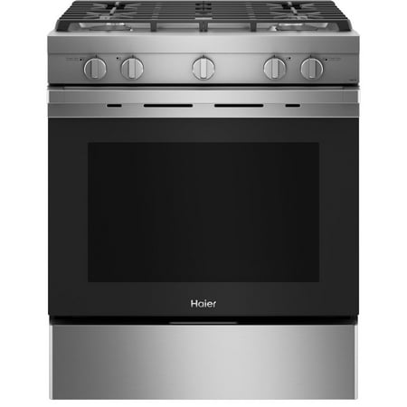 HAIER QGSS740RNSS 30  Smart Slide-In Gas Range with Convection