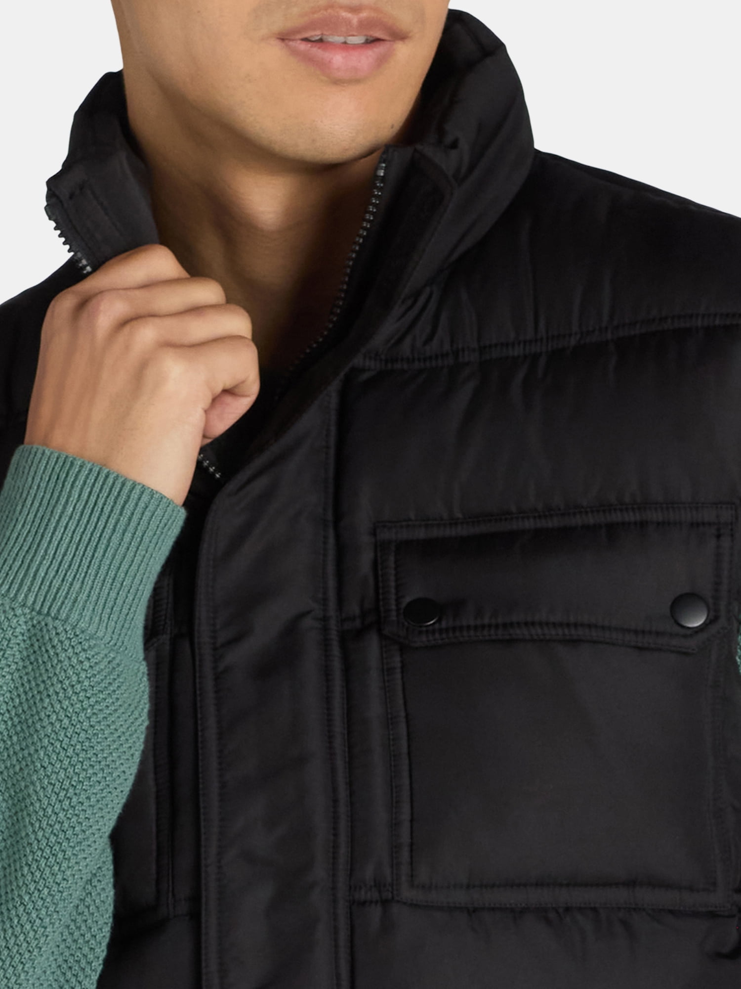 Big Chill Men's Quilted Puffer Vest with Pockets, Sizes M-XXL