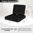 thumbnail image 3 of Costway 4-Pack 24" x 24" Deep Seat Cushion & Back Pillow with Removable Covers Outdoor Black, 3 of 10