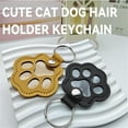 thumbnail image 3 of Paw Keys, Pawkeys, Handcrafted Leather Keepsake, Pet Hair Keychain for Dog Cat, The Paw Print Keepsake, 3 of 7