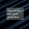 thumbnail image 6 of Fleece Blanket Soft Cozy Couch Throw-Warm Fuzzy Lightweight Bed Blankets Navy Blue 50"x60", 6 of 6