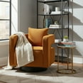thumbnail image 5 of GOMYHOME Modern Swivel Accent Chair with Pillow, Orange, 5 of 10