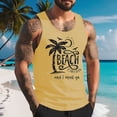 thumbnail image 2 of Gifts for Men! LINGLANG Mens Lightweight Sleeveless Tank Top Palm Tree Graphic Hawaiian Style, 2 of 4