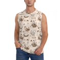 thumbnail image 1 of Fotbe Chicken With Floral Men's Camiseta sin Mangas Estampada para Hombres, Playera Casual para Gimnasio, Entrenamiento, Playa-Small, 1 of 7